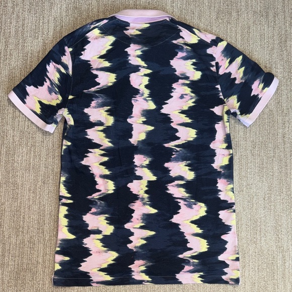 Nike Men's Size M Pink Foam Short Sleeve Polo Print Slim-Fit - Picture 10 of 11